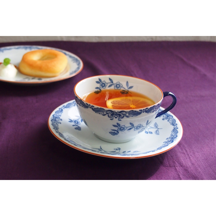 ロールストランド　オスティンディア　ティーカップ＆ソーサー　/　Rorstrand　Ostindia