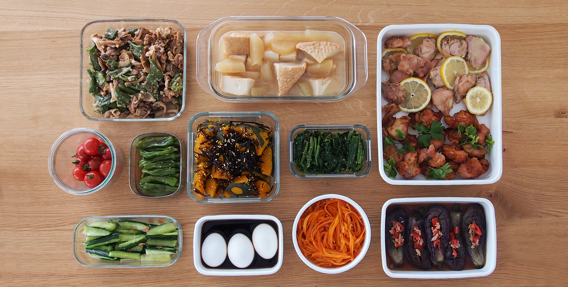 サイズ、素材いろいろ　保存容器 集めました