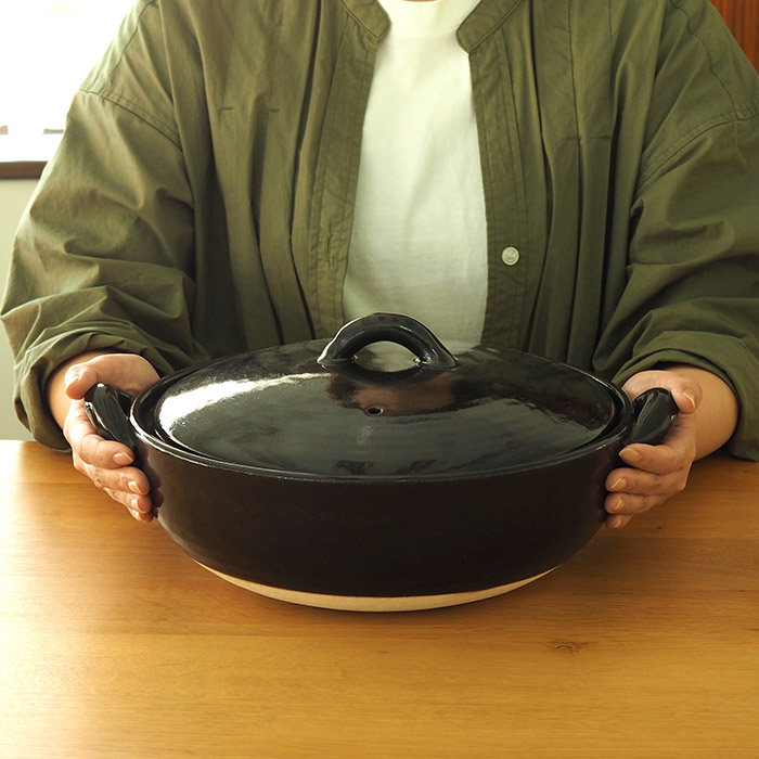 フォースマーケット　アグラ鍋　9号　天目（黒）　/　4th-market