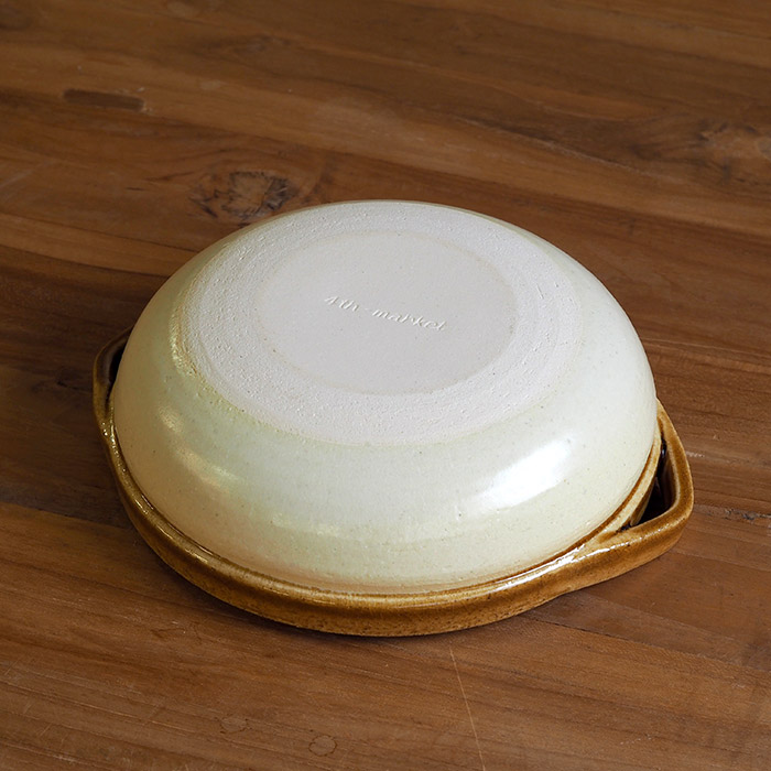 フォースマーケット　カセロラ　6号鍋　白黄　/　4th-market