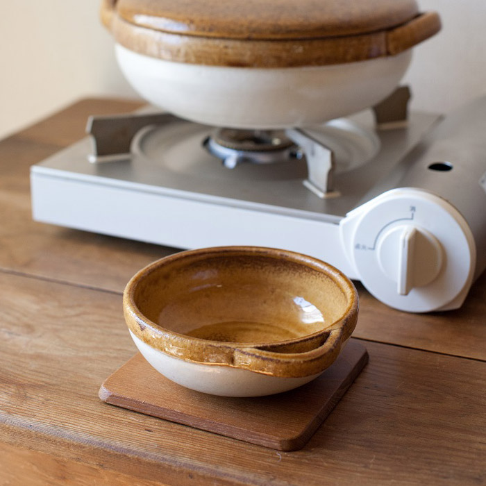 フォースマーケット　カセロラ　オーブンとんすい　白黄　/　4th-market