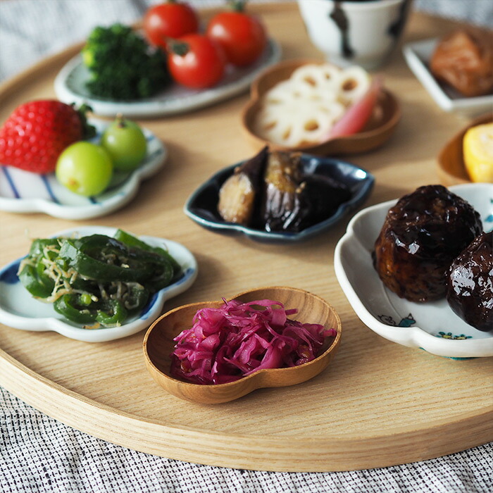 四十沢木材工芸　KITO　豆皿　ふたば