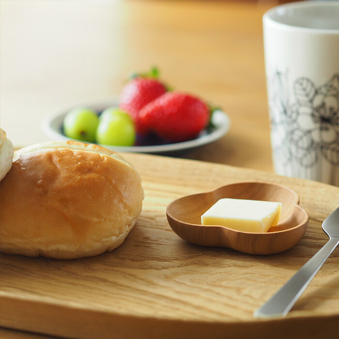 四十沢木材工芸　KITO　豆皿　みつば