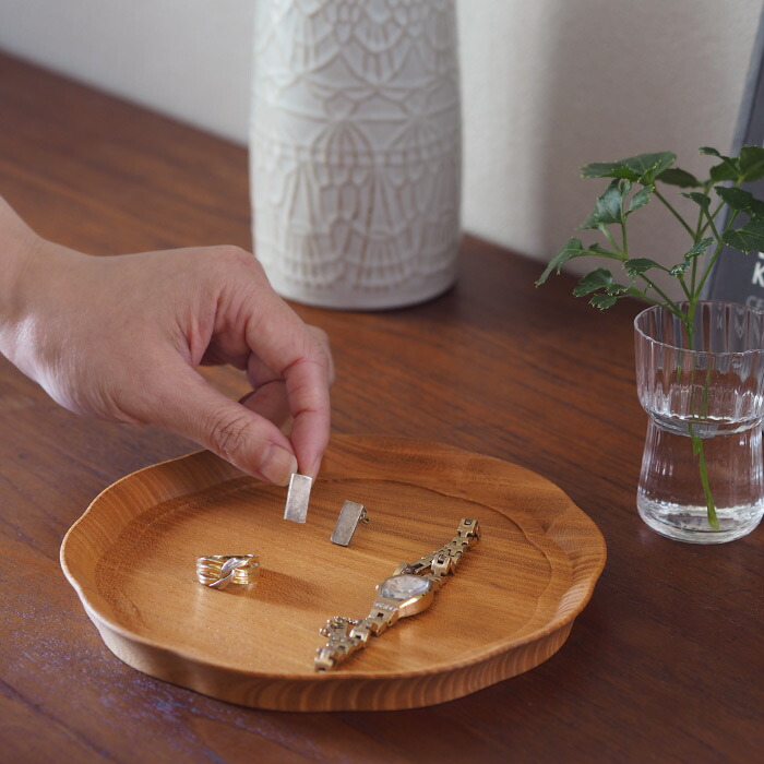 四十沢木材工芸　KITO　輪花盆　小