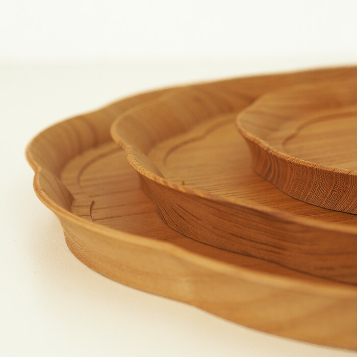 四十沢木材工芸　KITO　輪花盆　小