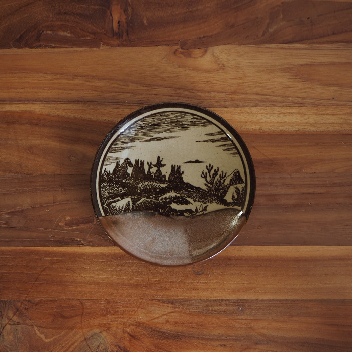 【送料無料】ムーミン×アマブロ　益子焼　-GLAZE-　柿釉　/　MOOMIN×amabro　