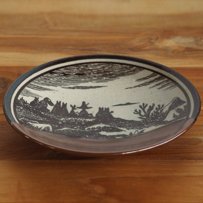 【送料無料】ムーミン×アマブロ　益子焼　-GLAZE-　柿釉　/　MOOMIN×amabro　