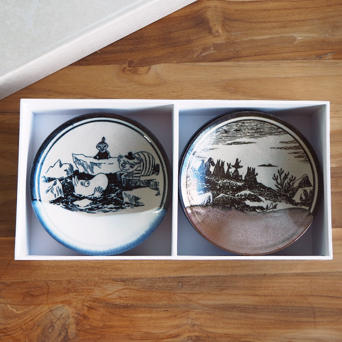 ムーミン×アマブロ　益子焼　-GLAZE-　5枚組ボックスセット　/　MOOMIN×amabro