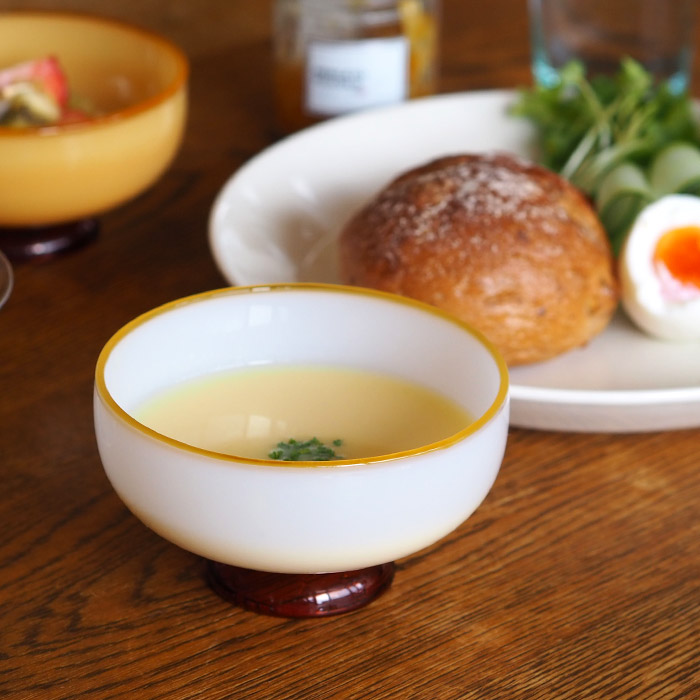 アマブロ　SNOW　BOWL　ホワイト×アンバーリム　/　amabro