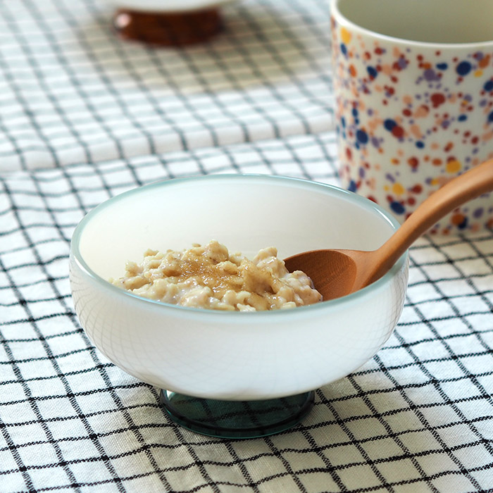 アマブロ　SNOW　BOWL　ホワイト×グリーンリム　/　amabro