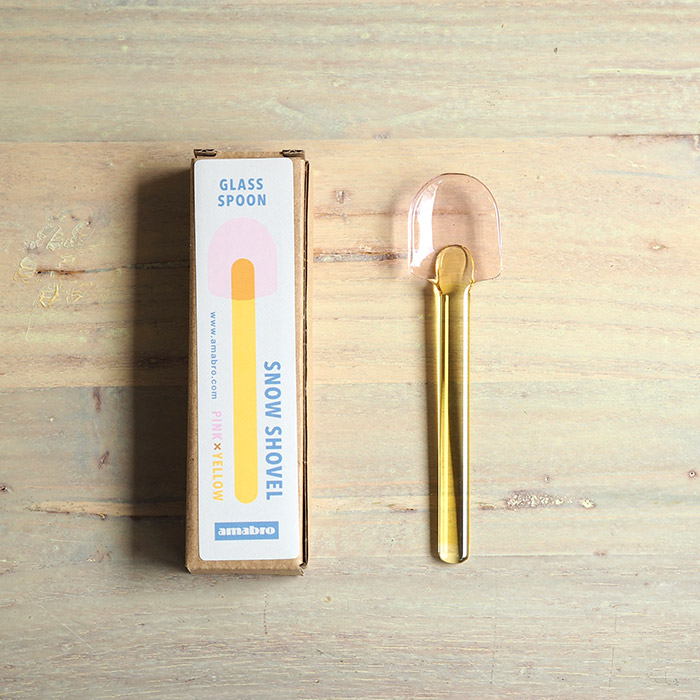 アマブロ　SNOW　SHOVEL　ピンク×イエロー　/　amabro