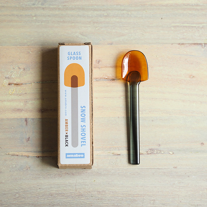 【送料無料】アマブロ　SNOW　SHOVEL　アンバー×ブラック　/　amabro