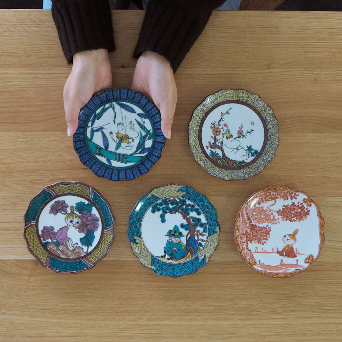 ムーミン×アマブロ　九谷五彩　-GOSAI-　5枚組ボックスセット　/　MOOMIN×amabro