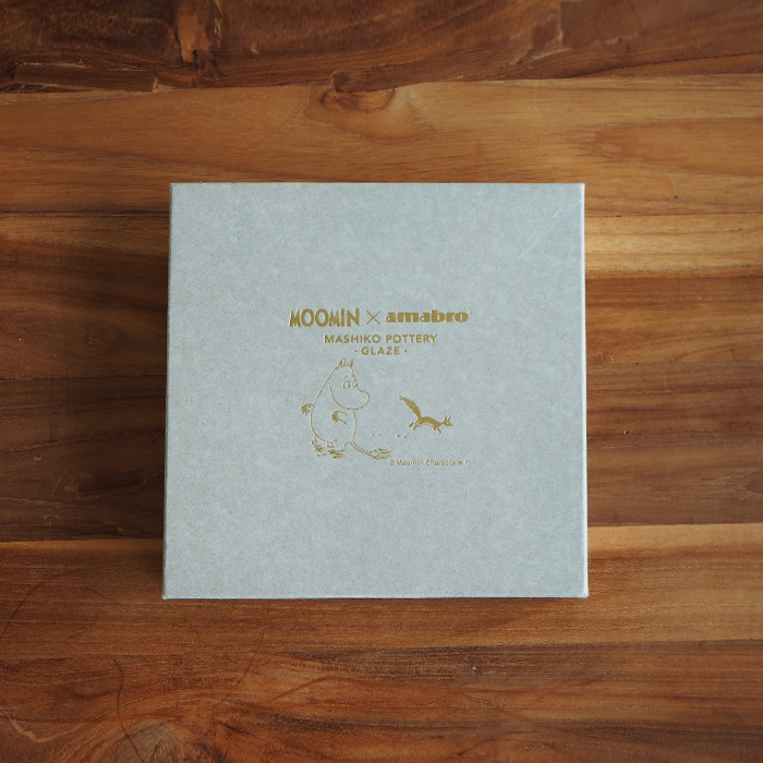 【送料無料】ムーミン×アマブロ　益子焼　-GLAZE-　糠白釉　/　MOOMIN×amabro　