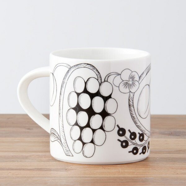 アラビア　ブラック　パラティッシ　マグ　350ml　/　ARABIA　Paratiisi　※