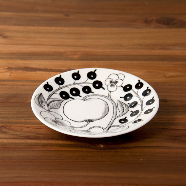 アラビア　ブラック　パラティッシ　プレート　14cm　/　ARABIA　Paratiisi