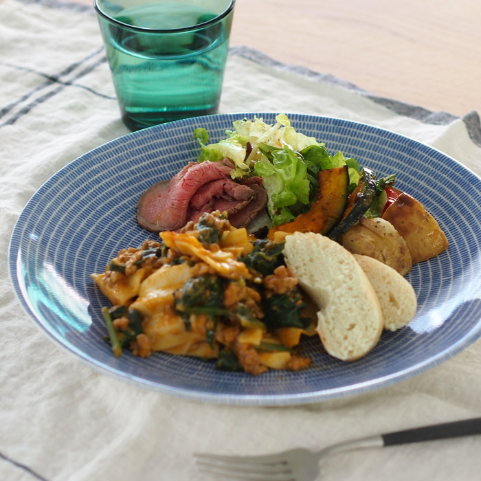 アラビア　24h　アベック　プレート　26cm　ブルー　/　ARABIA　24h　Avec