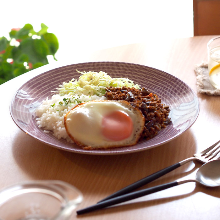 アラビア　24h　アベック　プレート　26cm　パープル　/　ARABIA　24h　Avec