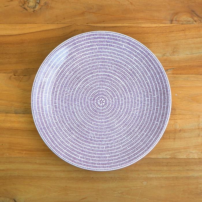 アラビア　24h　アベック　プレート　20cm　パープル　/　ARABIA　24h　Avec