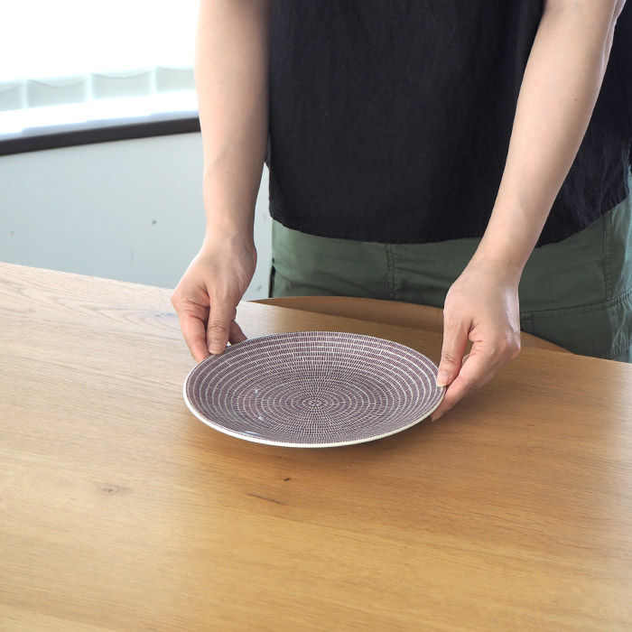 アラビア　24h　アベック　プレート　20cm　パープル　/　ARABIA　24h　Avec