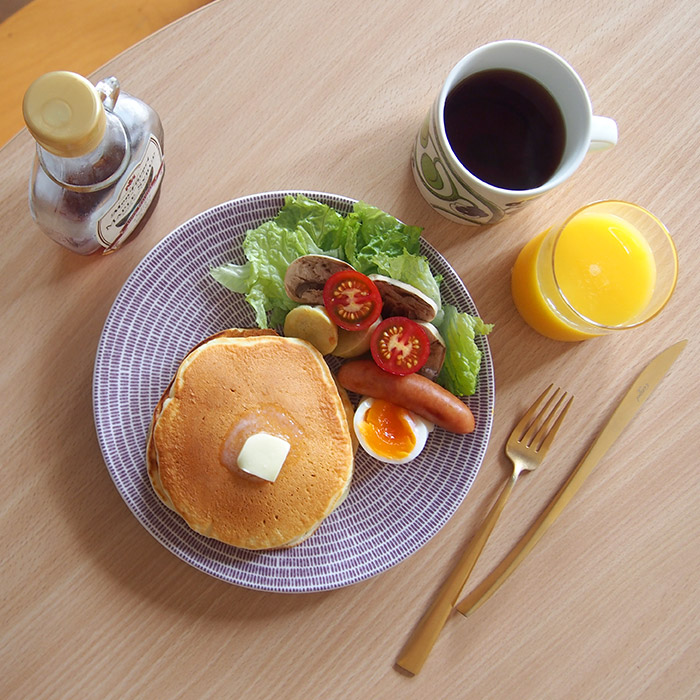 アラビア　24h　アベック　プレート　20cm　パープル　/　ARABIA　24h　Avec