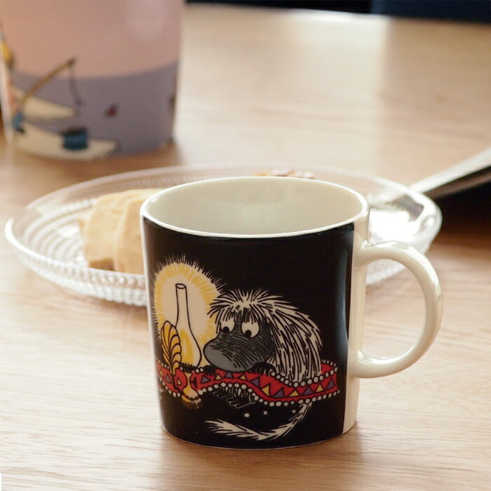 アラビア　ムーミン　マグ　ご先祖様　ブラック　/　ARABIA　Moomin　