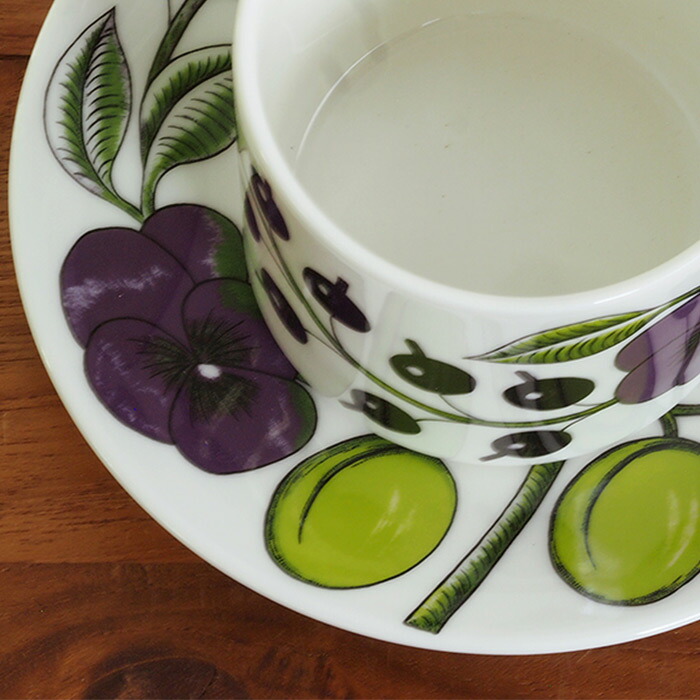 ■アラビア　パープル　パラティッシ　コーヒーカップ＆ソーサー　/　ARABIA　Paratiisi　