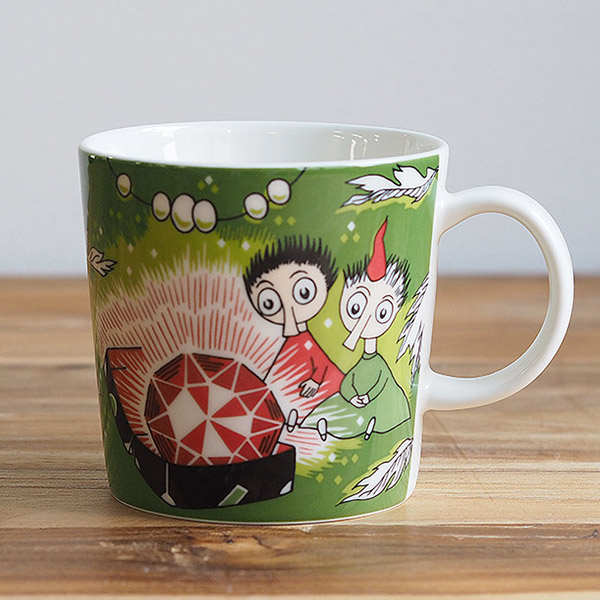 アラビア　ムーミン　マグ　トフスランとビフスラン　グリーン　/　ARABIA　Moomin　