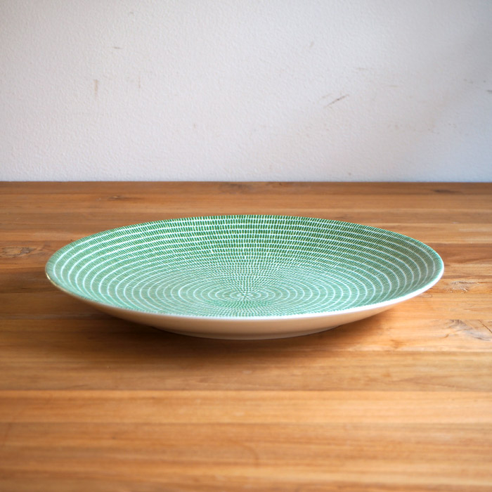 アラビア　24h　アベック　プレート　26cm　グラスグリーン　/　ARABIA　24h　Avec　