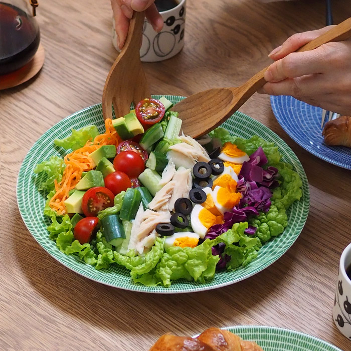 アラビア　24h　アベック　プレート　26cm　グラスグリーン　/　ARABIA　24h　Avec　