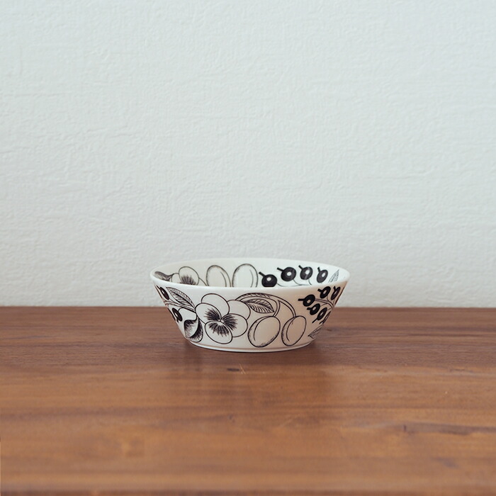 アラビア　ブラック　パラティッシ　ボウル　13cm　/　ARABIA　Paratiisi