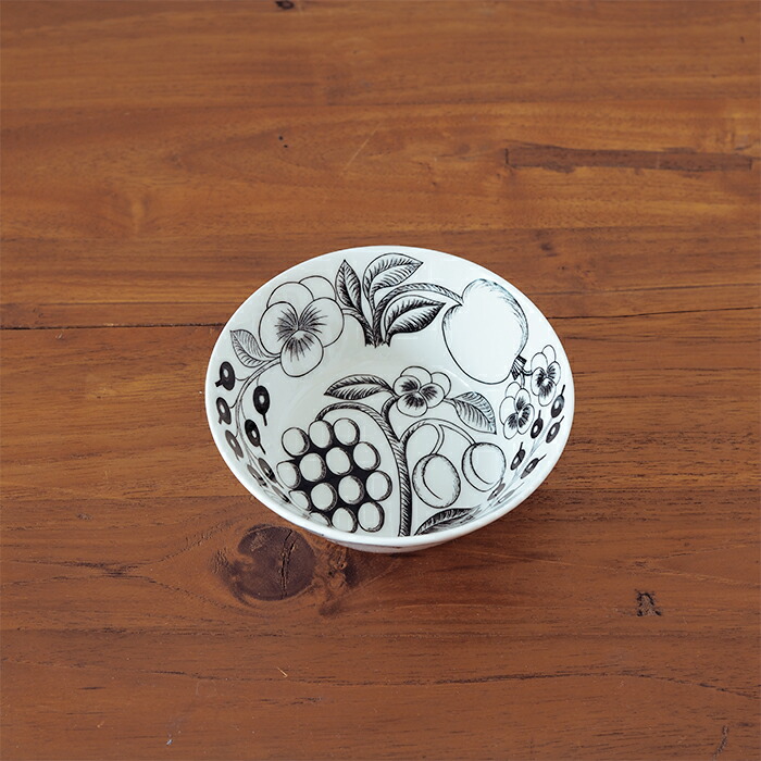 アラビア　ブラック　パラティッシ　ボウル　13cm　/　ARABIA　Paratiisi