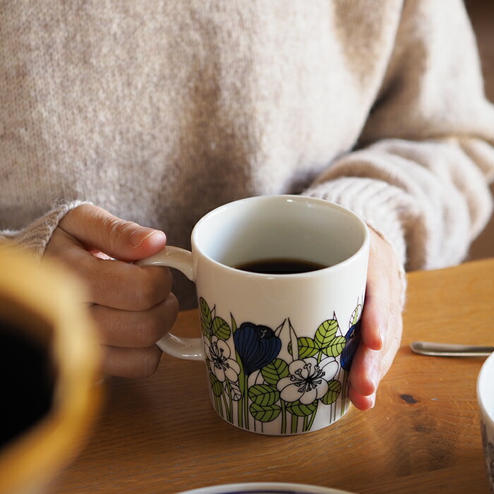 アラビア　クロッカス　マグ　300ml　グリーン　/　ARABIA　Krokus