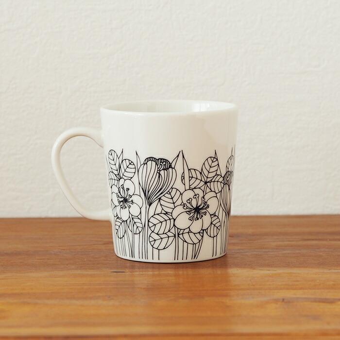 アラビア　クロッカス　マグ　300ml　ブラック　/　ARABIA　Krokus