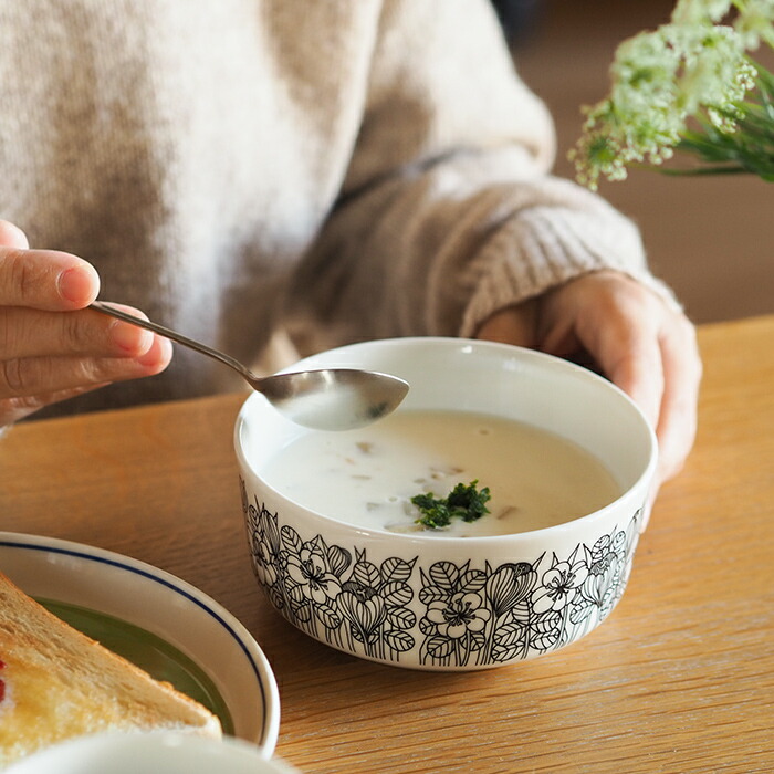 アラビア　クロッカス　ボウル　13cm　ブラック　/　ARABIA　Krokus