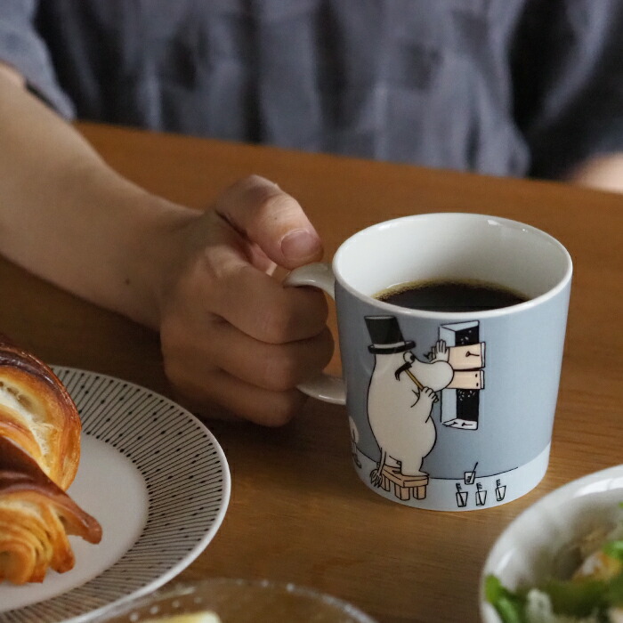 アラビア　ムーミン　マグ　パパ　グレー　/　ARABIA　Moomin　