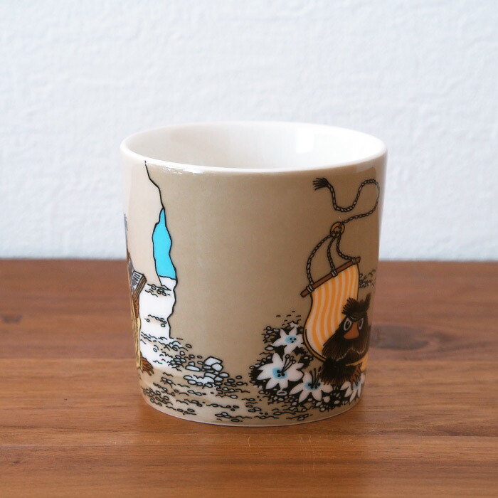 アラビア　ムーミン　マグ　じゃこうねずみ　ベージュ　/　ARABIA　Moomin