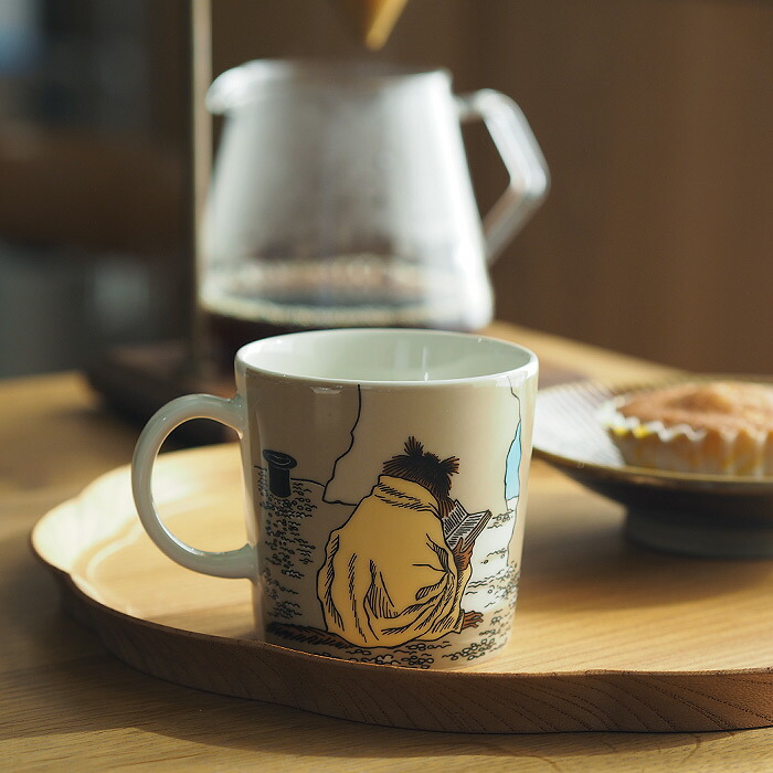 アラビア　ムーミン　マグ　じゃこうねずみ　ベージュ　/　ARABIA　Moomin