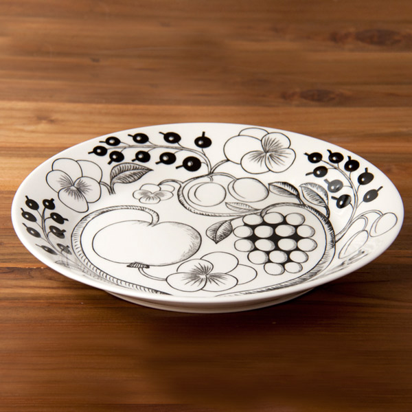 アラビア　ブラック　パラティッシ　プレート　26cm　/　ARABIA　Paratiisi　※