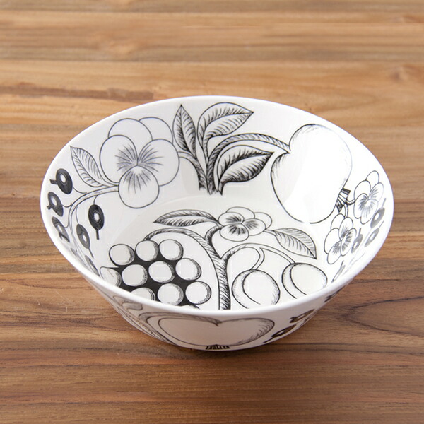 アラビア　ブラック　パラティッシ　スープボウル　/　ARABIA　Paratiisi　※　