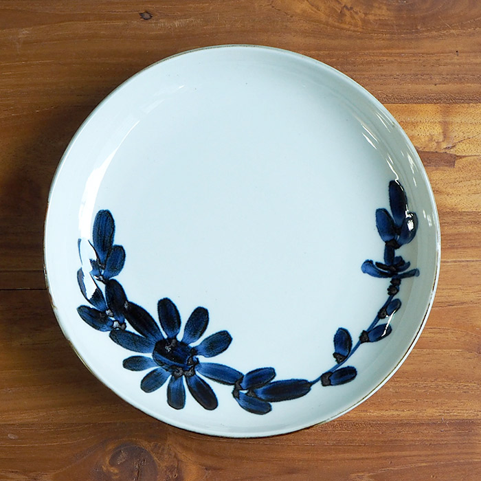 【取扱終了0310】BARBAR　いろは　大皿　菊文