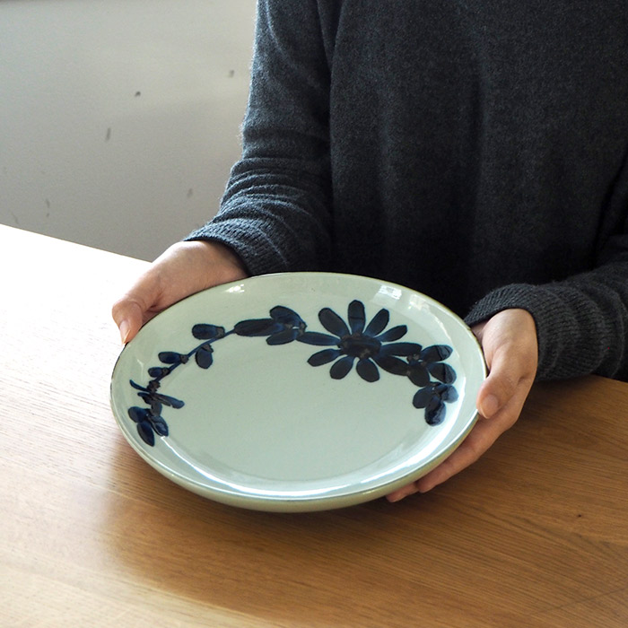 【取扱終了0310】BARBAR　いろは　大皿　菊文