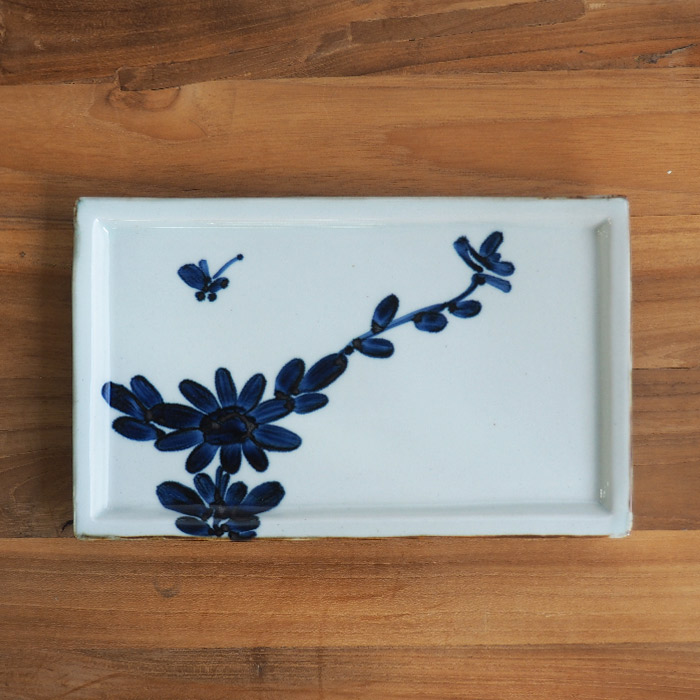 BARBAR　いろは　長角皿　菊文