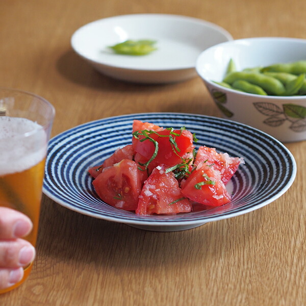 BARBAR　藍駒　中皿　