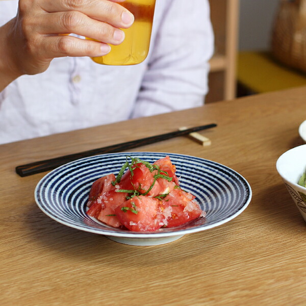 BARBAR　藍駒　中皿　