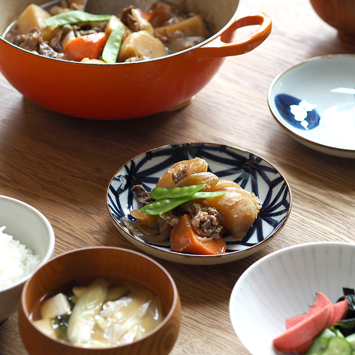 BARBAR　いろは　中皿　麻の葉文