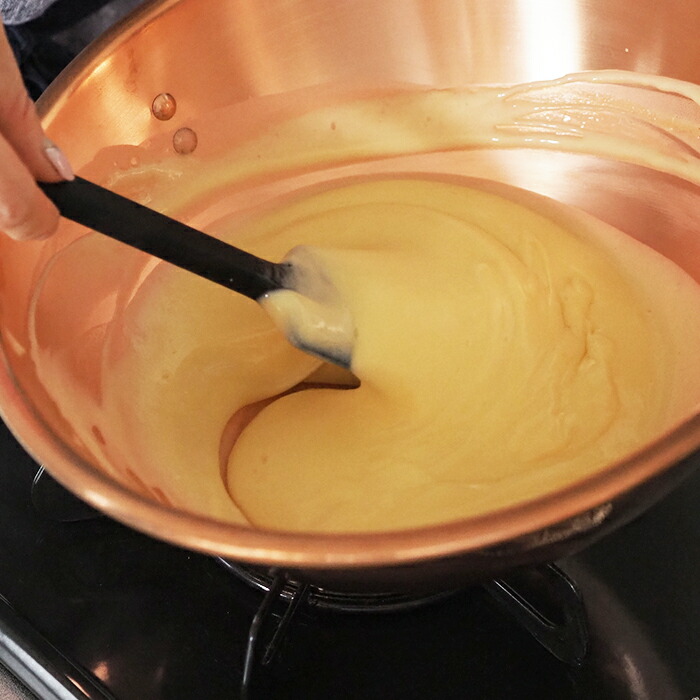 ボウマル　銅のペストリーボウル  取っ手付き　26cm（フランス製）　/　BAUMALU