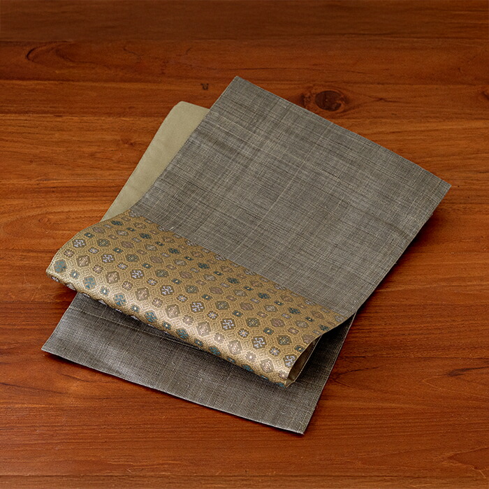 バンイノウエ　華わび裂ラナー　テーブルランナー 　けし炭　/　BAN INOUE