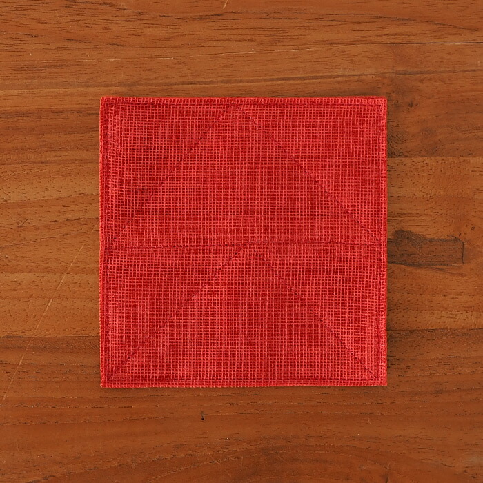 バンイノウエ　かやコースター　くれない　/　BAN INOUE