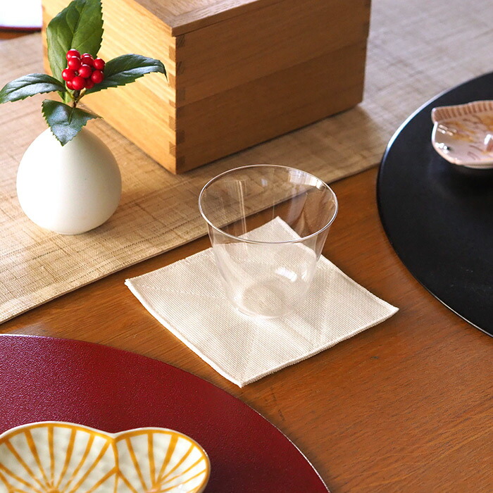 バンイノウエ　かやコースター　晒　/　BAN INOUE